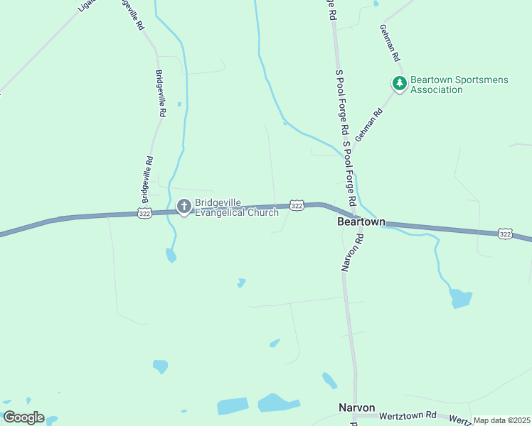 map of restaurants, bars, coffee shops, grocery stores, and more near 6123 Division Highway in Narvon