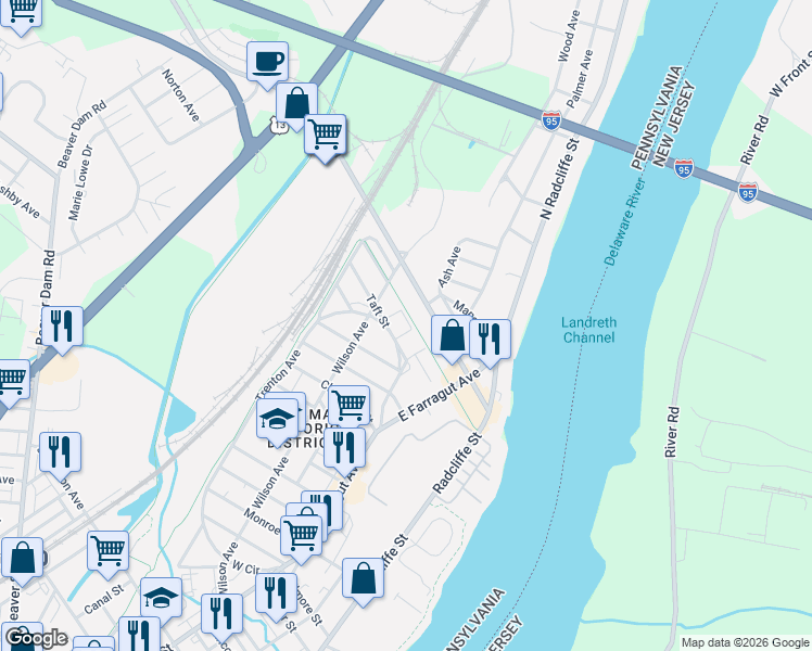 map of restaurants, bars, coffee shops, grocery stores, and more near 250 Green Lane in Bristol