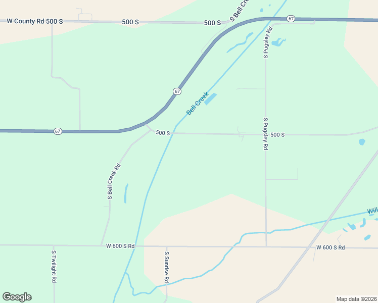 map of restaurants, bars, coffee shops, grocery stores, and more near 7909 West County Road 550 South in Daleville
