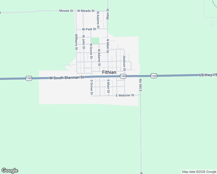 map of restaurants, bars, coffee shops, grocery stores, and more near 200 South Main Street in Fithian