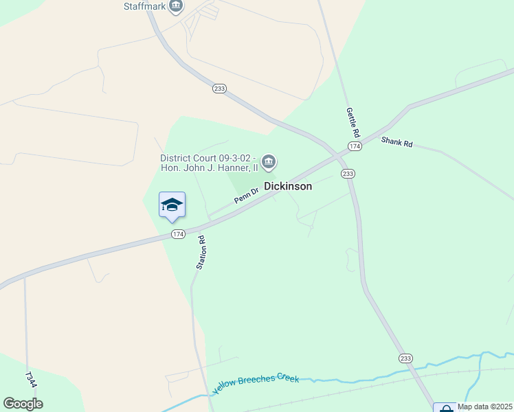map of restaurants, bars, coffee shops, grocery stores, and more near 1850 Walnut Bottom Road in Newville