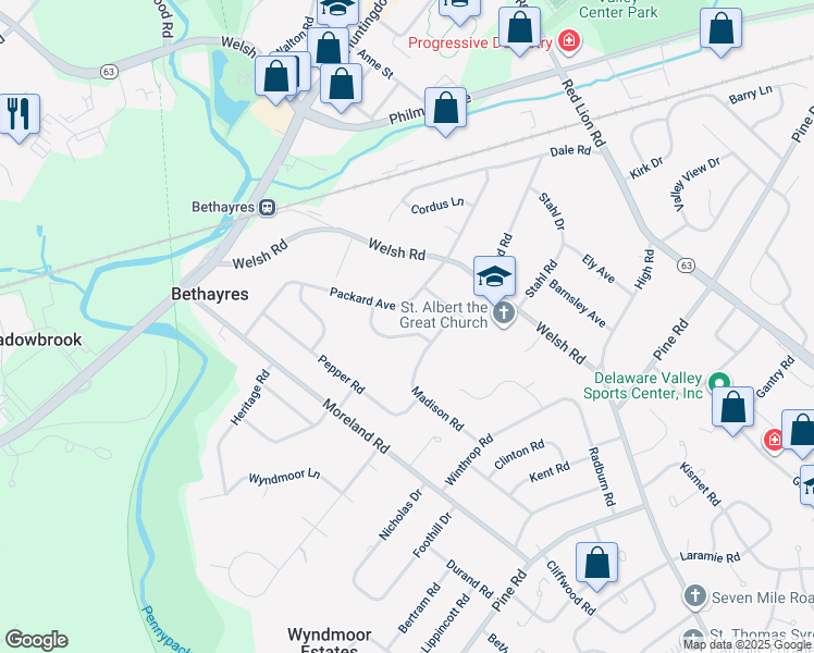 map of restaurants, bars, coffee shops, grocery stores, and more near 357 Cinnamon Drive in Montgomery County