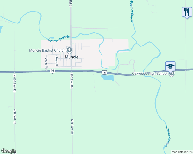 map of restaurants, bars, coffee shops, grocery stores, and more near 5200-5298 U.S. 150 in Fithian