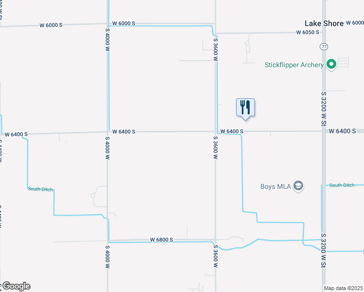 map of restaurants, bars, coffee shops, grocery stores, and more near 3695 West 6400 South in Spanish Fork