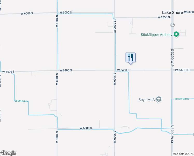 map of restaurants, bars, coffee shops, grocery stores, and more near 3695 W 6400 S in Spanish Fork