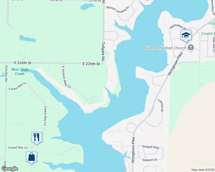 map of restaurants, bars, coffee shops, grocery stores, and more near 69 Forest Hollow Drive in Cicero