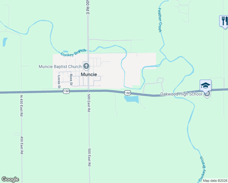 map of restaurants, bars, coffee shops, grocery stores, and more near 5200 U.S. 150 in Fithian