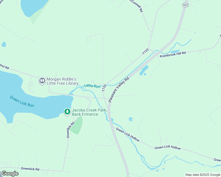 map of restaurants, bars, coffee shops, grocery stores, and more near Hoke Road in Fayette County