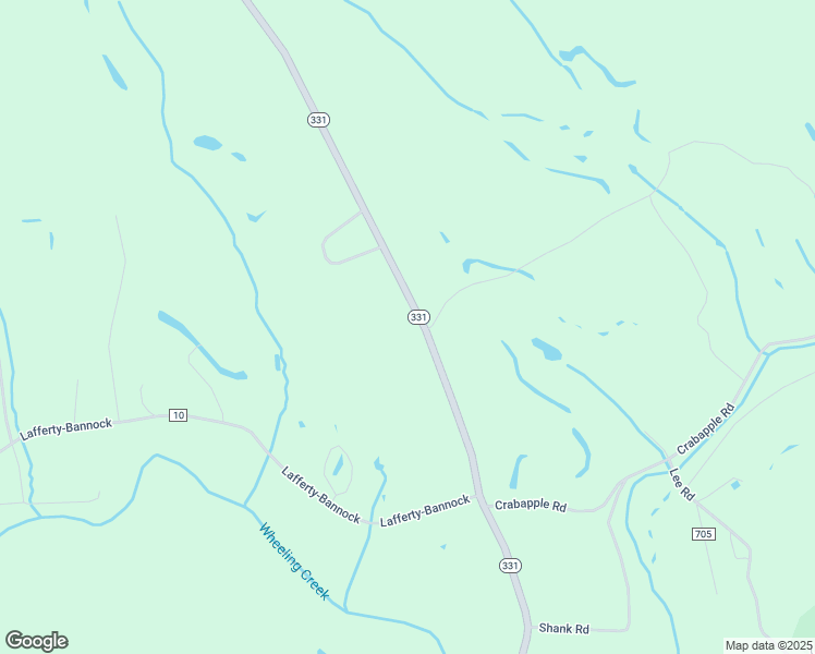 map of restaurants, bars, coffee shops, grocery stores, and more near 70738 Bannock Uniontown Road in Saint Clairsville