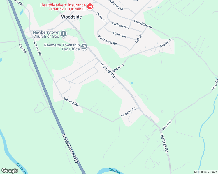 map of restaurants, bars, coffee shops, grocery stores, and more near 3131 Old Trail Road in York Haven