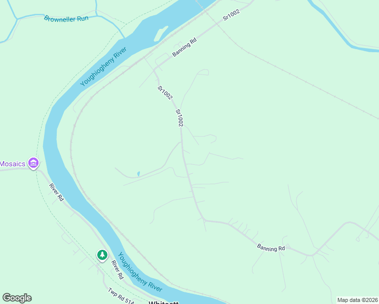 map of restaurants, bars, coffee shops, grocery stores, and more near 1740-1742 Banning Road in Dawson