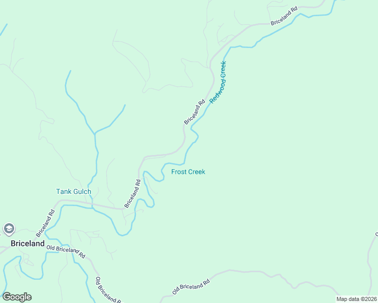 map of restaurants, bars, coffee shops, grocery stores, and more near 5342 Briceland Road in Redway