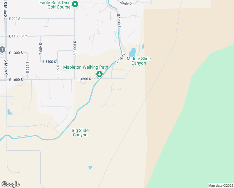 map of restaurants, bars, coffee shops, grocery stores, and more near 1278 Little Canyon Court in Mapleton
