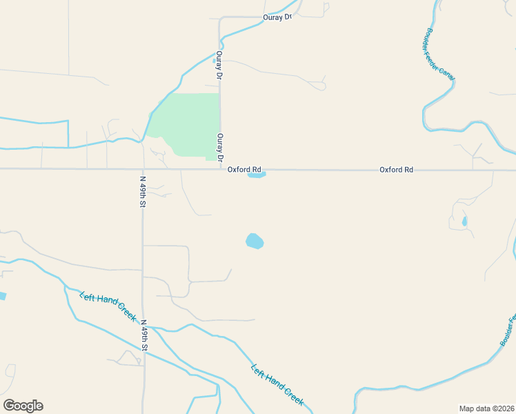 map of restaurants, bars, coffee shops, grocery stores, and more near 5100-5706 Oxford Road in Longmont