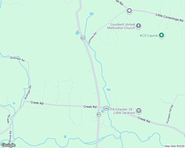 map of restaurants, bars, coffee shops, grocery stores, and more near 683 North Manor Road in Elverson