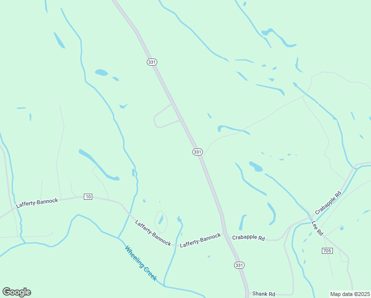 map of restaurants, bars, coffee shops, grocery stores, and more near 70738 Bannock Uniontown Road in Saint Clairsville