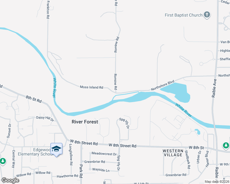 map of restaurants, bars, coffee shops, grocery stores, and more near in Anderson