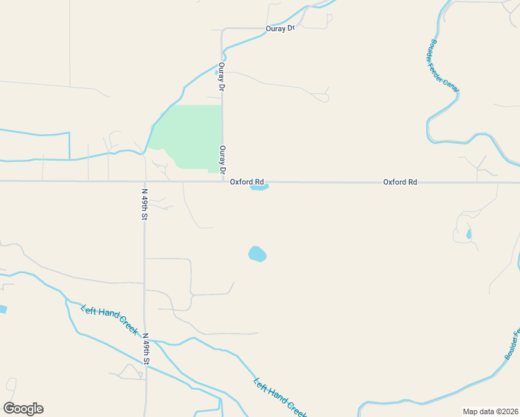 map of restaurants, bars, coffee shops, grocery stores, and more near 5100-5706 Oxford Road in Longmont