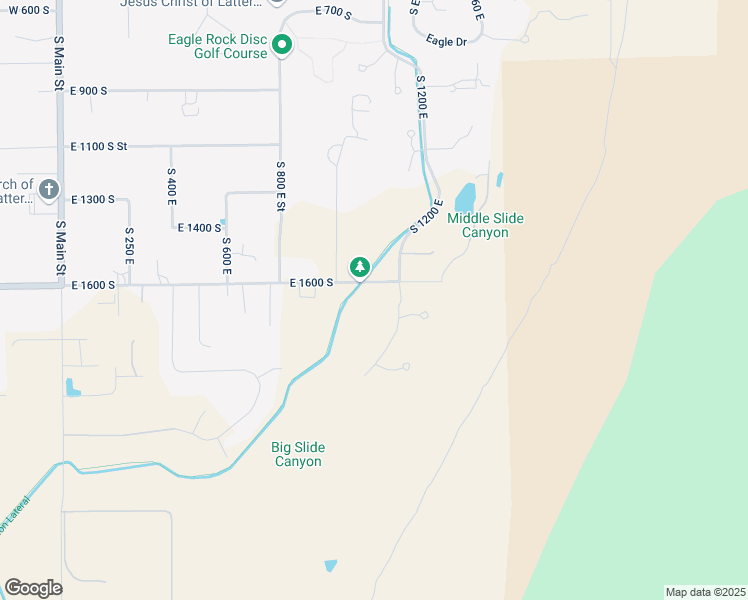 map of restaurants, bars, coffee shops, grocery stores, and more near 1155 East 1600 South in Mapleton
