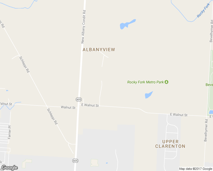 map of restaurants, bars, coffee shops, grocery stores, and more near 6750 Walnut Street in New Albany
