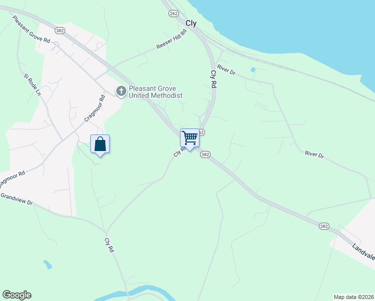 map of restaurants, bars, coffee shops, grocery stores, and more near 715 York Haven Road in York Haven