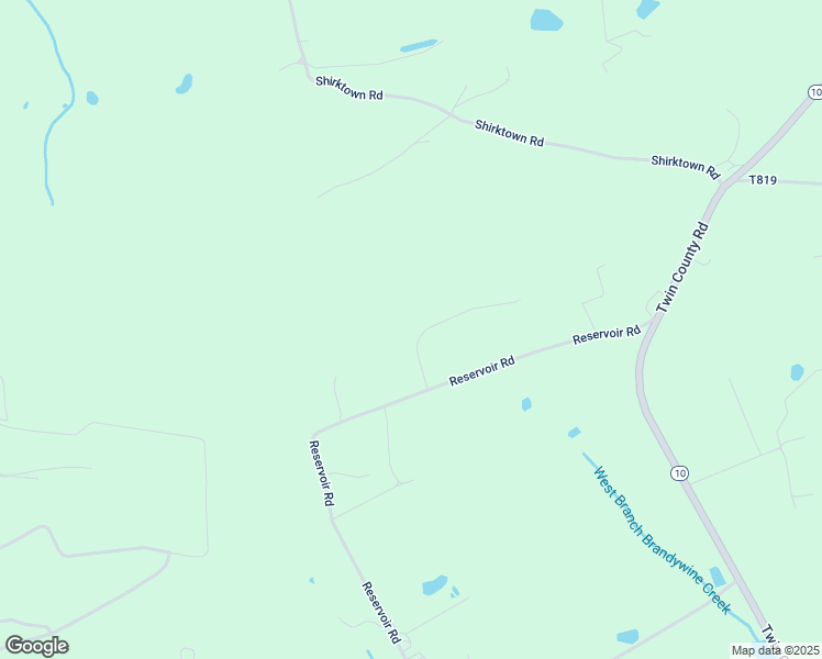 map of restaurants, bars, coffee shops, grocery stores, and more near 585 Friendship Drive in Honey Brook