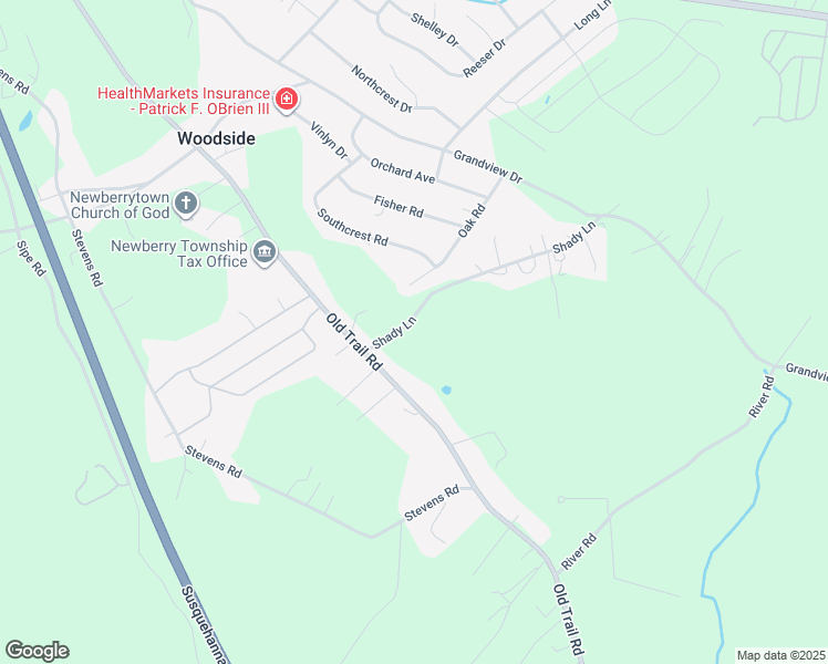 map of restaurants, bars, coffee shops, grocery stores, and more near 180 Shady Lane in York Haven