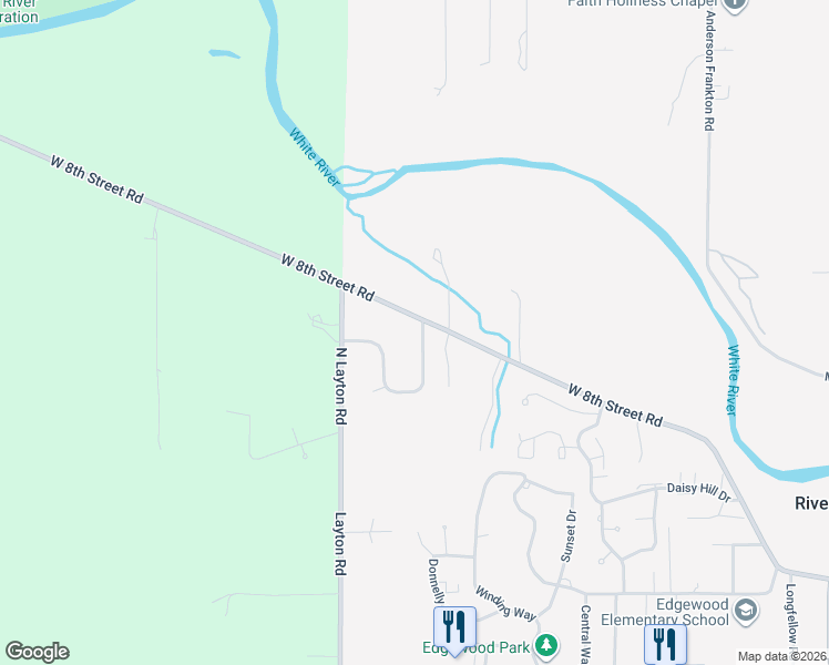map of restaurants, bars, coffee shops, grocery stores, and more near 323 Edgewood Place East in Anderson