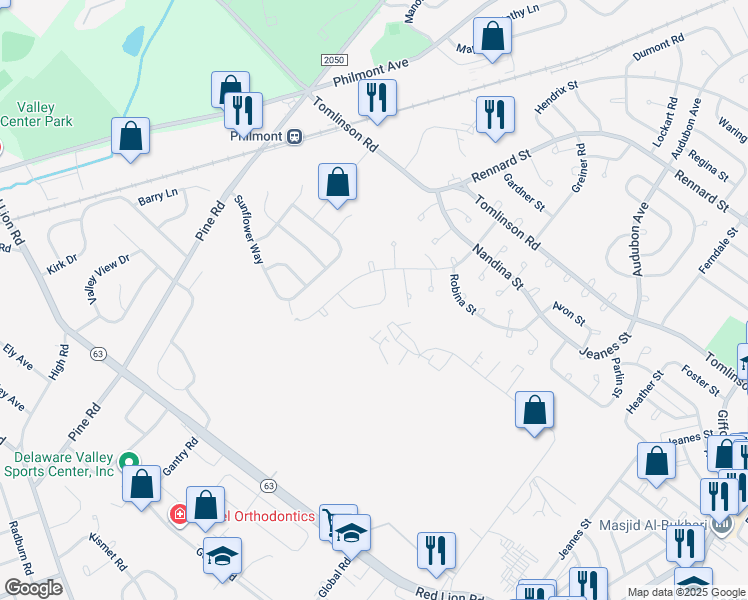 map of restaurants, bars, coffee shops, grocery stores, and more near 230 Erica Street in Philadelphia