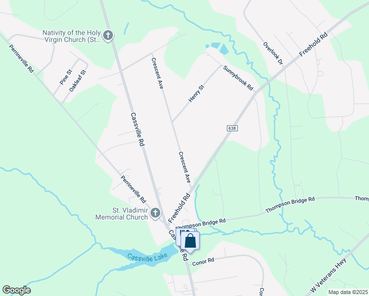 map of restaurants, bars, coffee shops, grocery stores, and more near 193 Crescent Avenue in Jackson Township