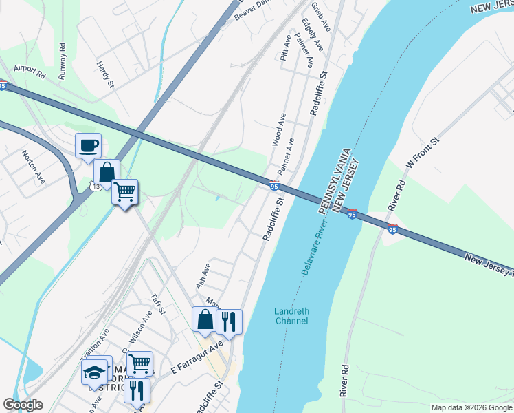 map of restaurants, bars, coffee shops, grocery stores, and more near 2218 Wood Avenue in Bristol