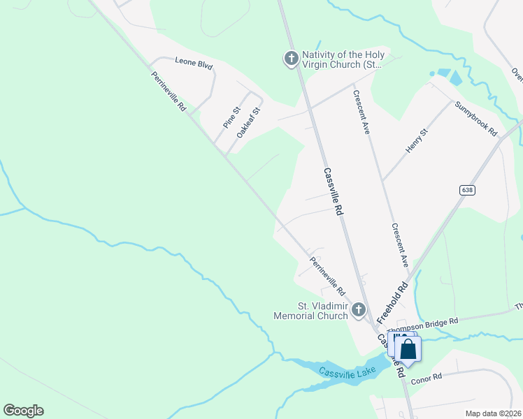 map of restaurants, bars, coffee shops, grocery stores, and more near 248 Perrineville Road in Jackson Township
