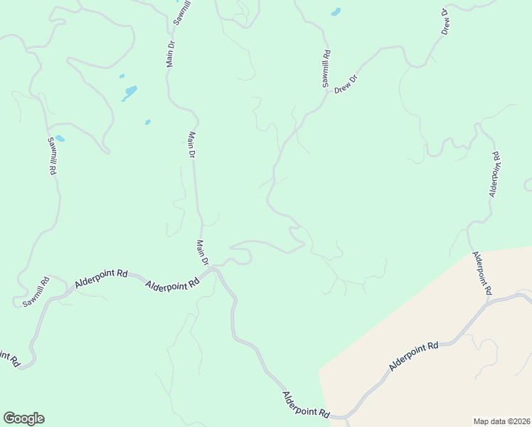 map of restaurants, bars, coffee shops, grocery stores, and more near 3765 Sawmill Road in Garberville