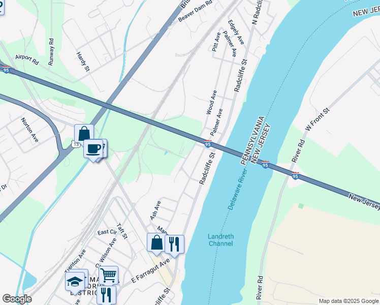 map of restaurants, bars, coffee shops, grocery stores, and more near 2216 Wood Avenue in Bristol