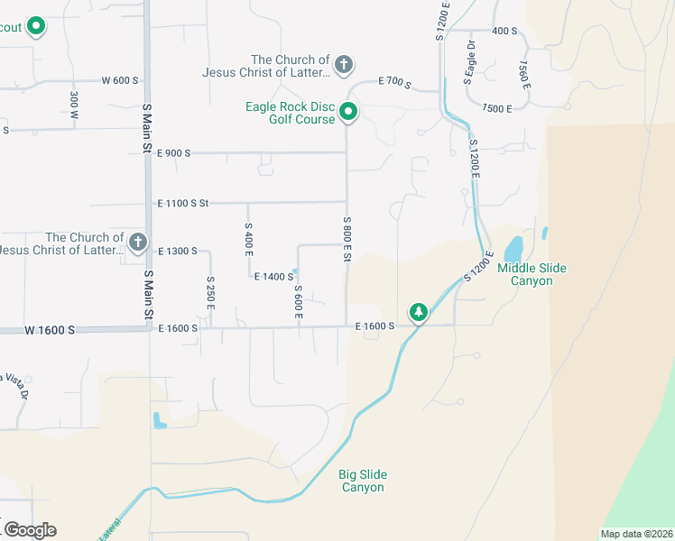 map of restaurants, bars, coffee shops, grocery stores, and more near 1354 South 800 East in Mapleton