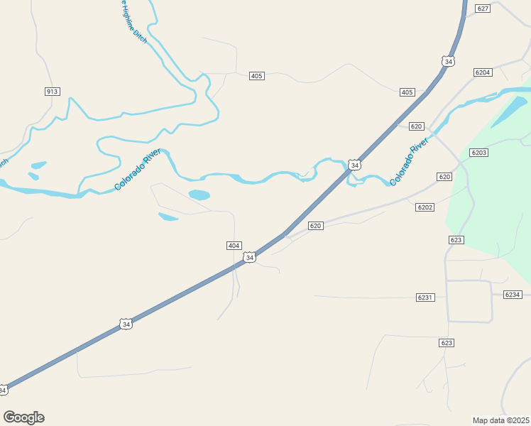 map of restaurants, bars, coffee shops, grocery stores, and more near 3206 U.S. 34 in Granby