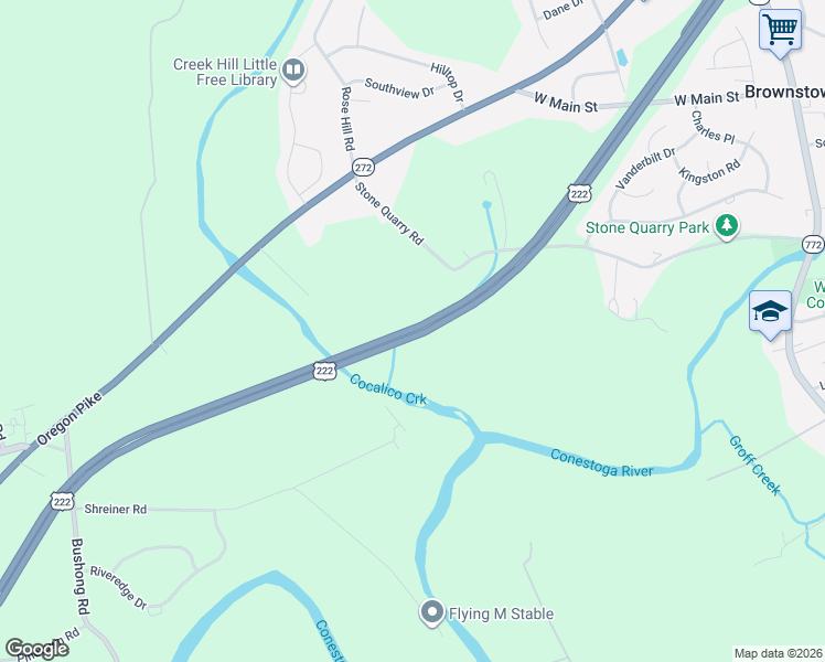 map of restaurants, bars, coffee shops, grocery stores, and more near in Brownstown