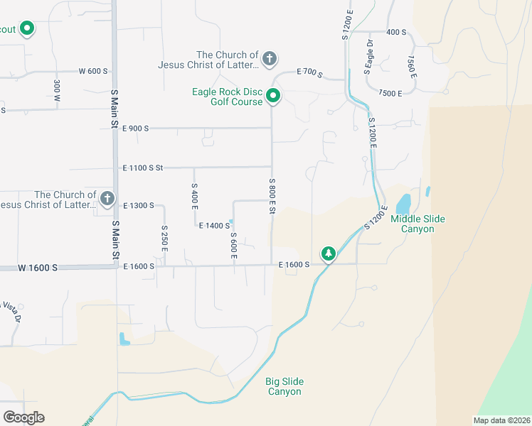 map of restaurants, bars, coffee shops, grocery stores, and more near 748 Sierra View Drive in Mapleton
