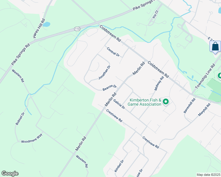 map of restaurants, bars, coffee shops, grocery stores, and more near 271 Beacon Drive in Phoenixville