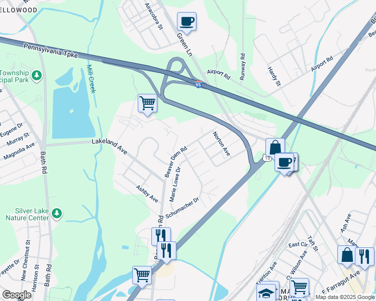 map of restaurants, bars, coffee shops, grocery stores, and more near 5603 Turtle Street in Bristol