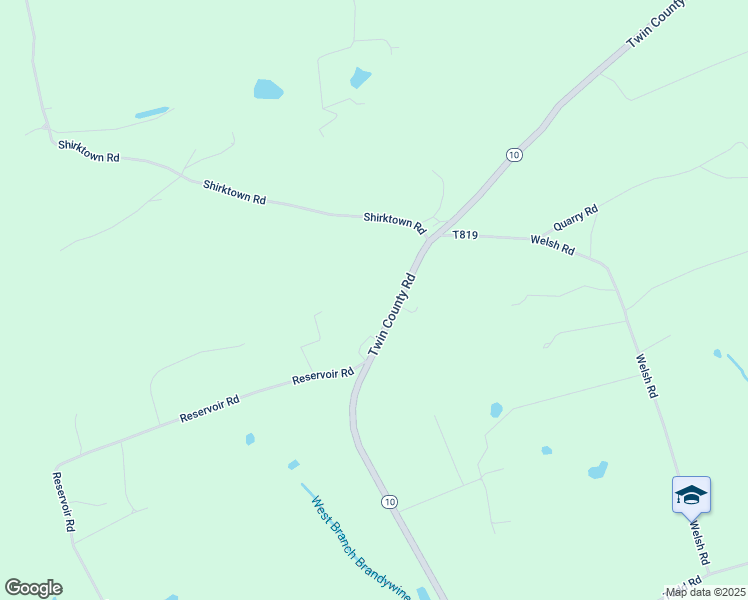 map of restaurants, bars, coffee shops, grocery stores, and more near 554 Twin County Road in Honey Brook