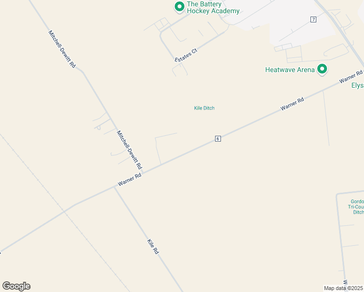 map of restaurants, bars, coffee shops, grocery stores, and more near 9255 Warner Road in Plain City