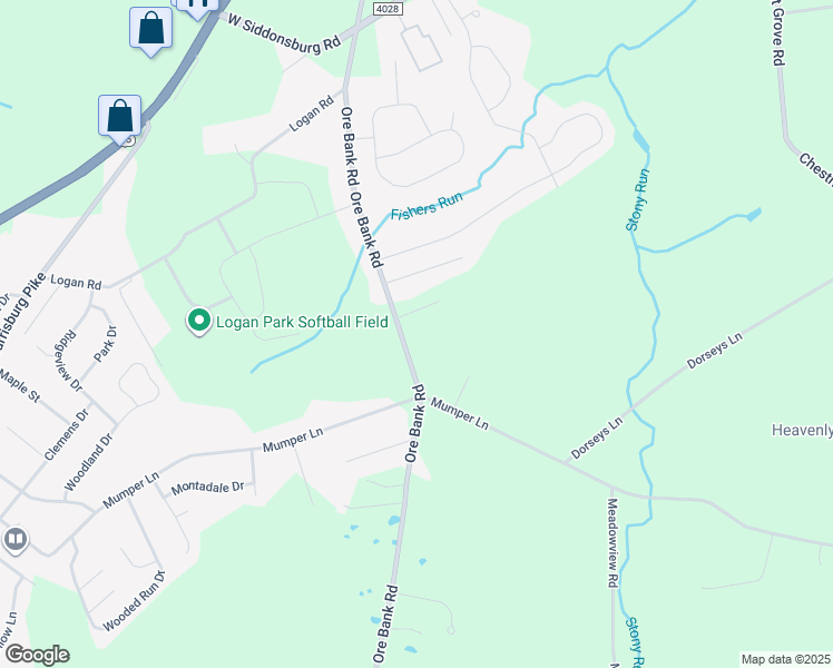 map of restaurants, bars, coffee shops, grocery stores, and more near 185 Ore Bank Rd in Dillsburg