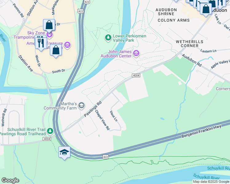 1256 Pawlings Road, Phoenixville PA Walk Score