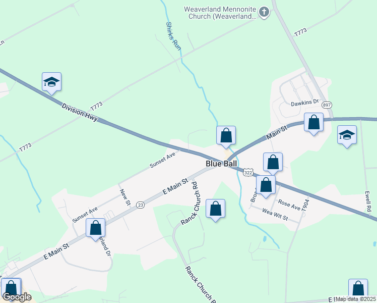 4111 Division Highway, East Earl PA Walk Score