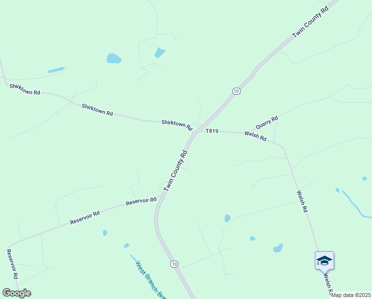 map of restaurants, bars, coffee shops, grocery stores, and more near 554 Twin County Road in Honey Brook
