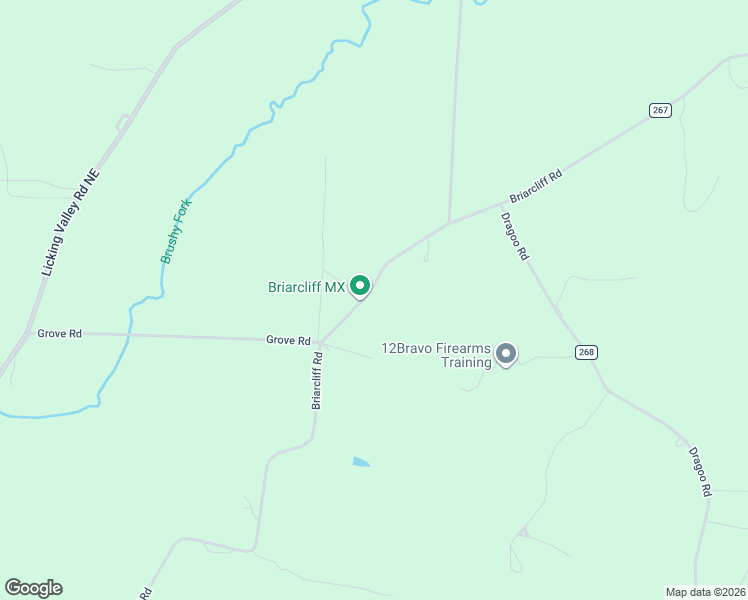 map of restaurants, bars, coffee shops, grocery stores, and more near 4338 Briarcliff Road in Nashport