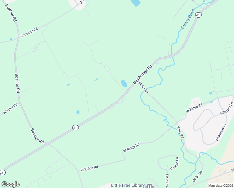 map of restaurants, bars, coffee shops, grocery stores, and more near 2147 Bainbridge Road in Elizabethtown