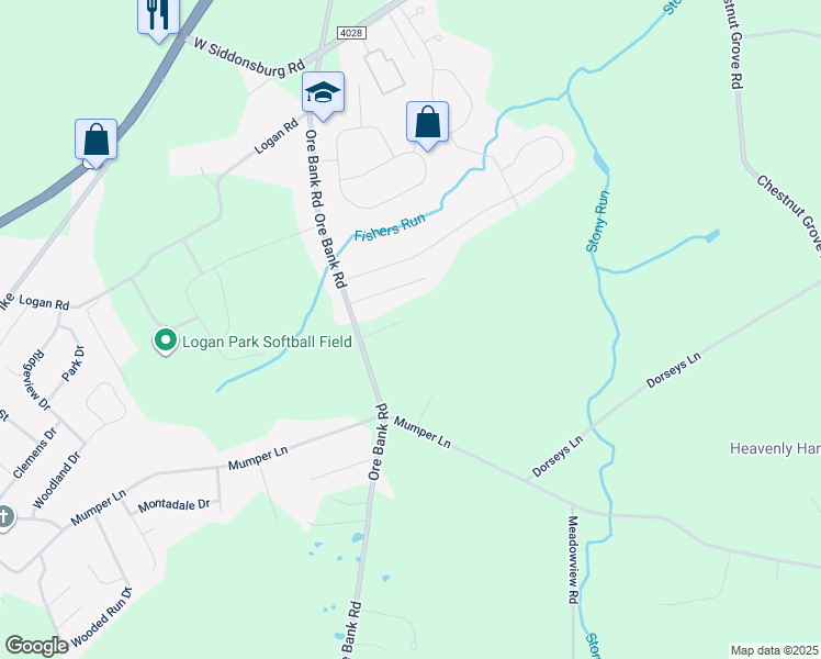 map of restaurants, bars, coffee shops, grocery stores, and more near 175 Ore Bank Rd in Dillsburg