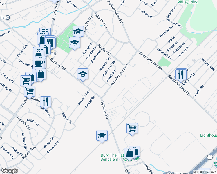 map of restaurants, bars, coffee shops, grocery stores, and more near 1118 Lindenhurst Street in Philadelphia